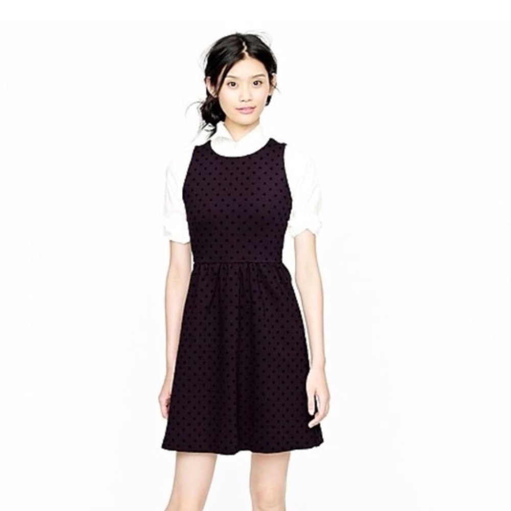 J.Crew Polka Dot Ponte Sleeveless Dress